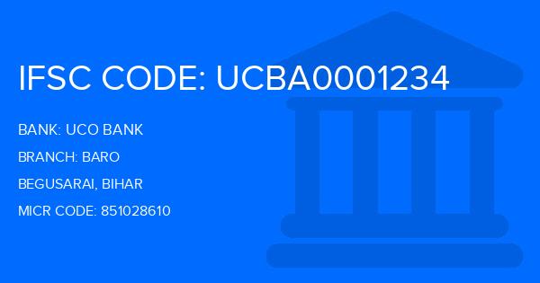 Uco Bank Baro Branch IFSC Code