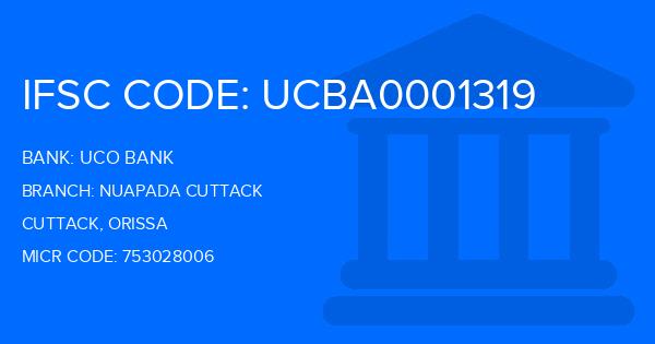 Uco Bank Nuapada Cuttack Branch IFSC Code