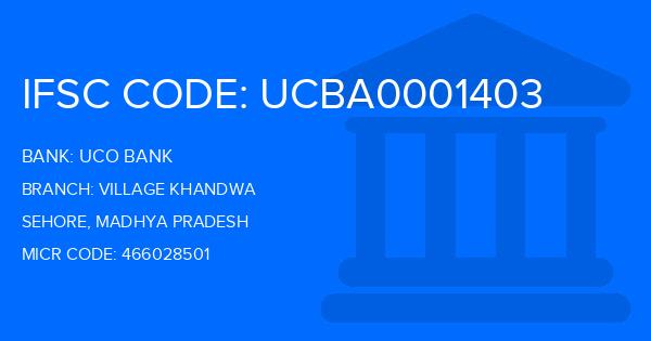 Uco Bank Village Khandwa Branch IFSC Code