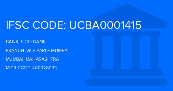 Uco Bank Vile Parle Mumbai Branch IFSC Code