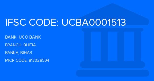 Uco Bank Bhitia Branch IFSC Code