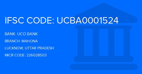 Uco Bank Mahona Branch IFSC Code