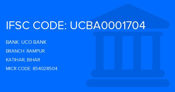 Uco Bank Rampur Branch IFSC Code