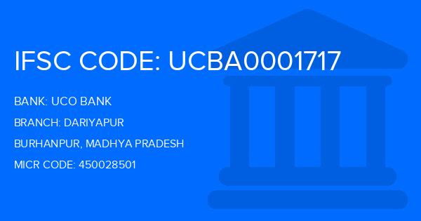 Uco Bank Dariyapur Branch IFSC Code