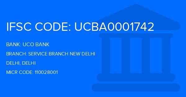 Uco Bank Service Branch New Delhi Branch IFSC Code