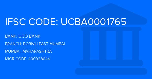 Uco Bank Borivli East Mumbai Branch IFSC Code