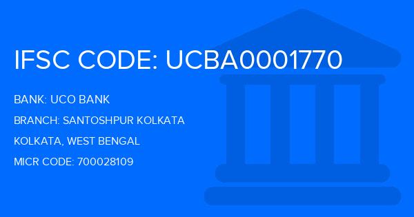 Uco Bank Santoshpur Kolkata Branch IFSC Code