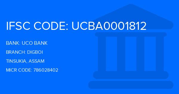 Uco Bank Digboi Branch IFSC Code