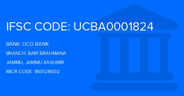 Uco Bank Bari Brahmana Branch IFSC Code