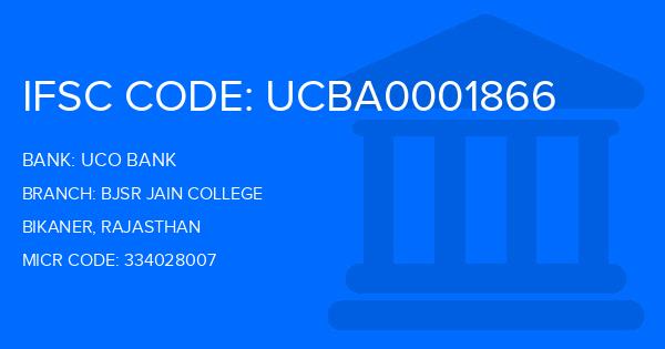 Uco Bank Bjsr Jain College Branch IFSC Code