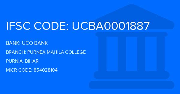 Uco Bank Purnea Mahila College Branch IFSC Code