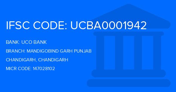 Uco Bank Mandigobind Garh Punjab Branch IFSC Code