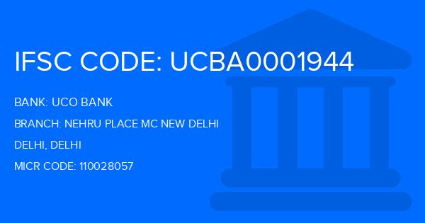 Uco Bank Nehru Place Mc New Delhi Branch IFSC Code