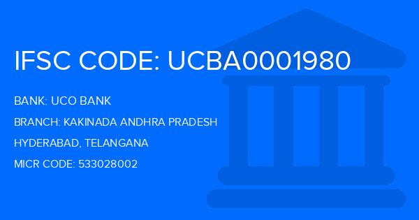 Uco Bank Kakinada Andhra Pradesh Branch IFSC Code
