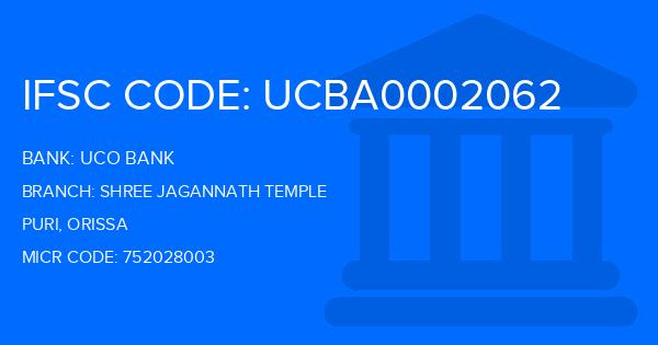 Uco Bank Shree Jagannath Temple Branch IFSC Code