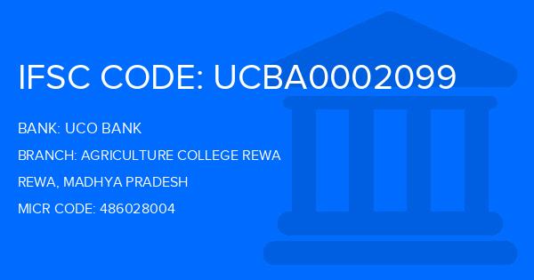 Uco Bank Agriculture College Rewa Branch IFSC Code