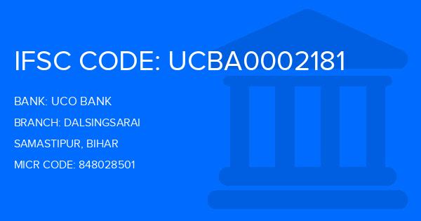 Uco Bank Dalsingsarai Branch IFSC Code