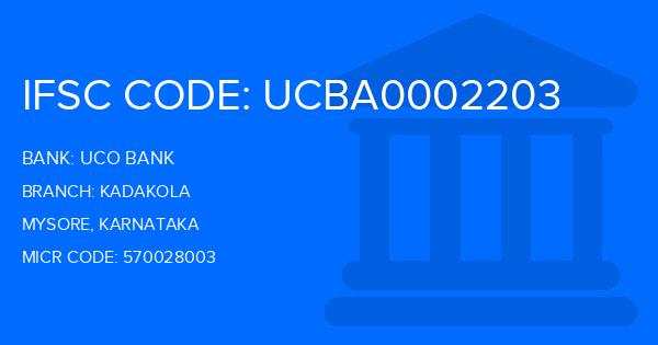 Uco Bank Kadakola Branch IFSC Code