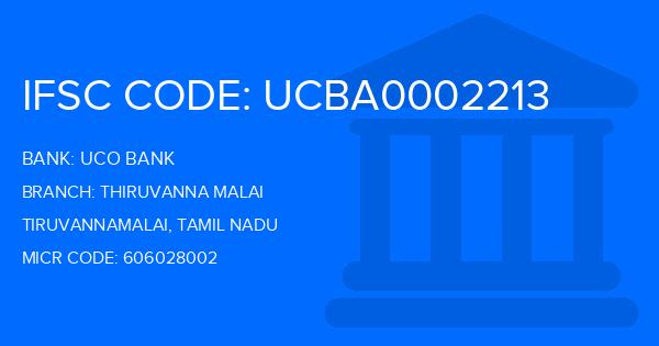Uco Bank Thiruvanna Malai Branch IFSC Code