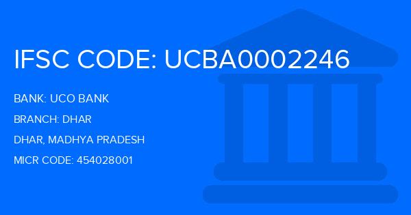 Uco Bank Dhar Branch IFSC Code