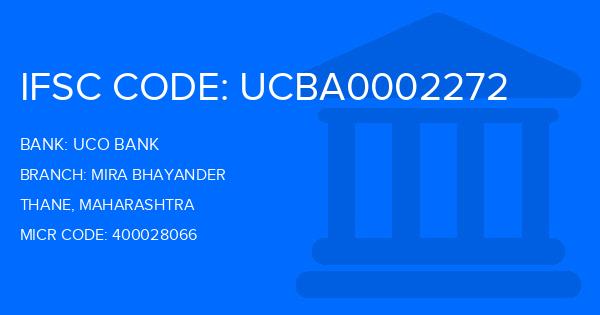 Uco Bank Mira Bhayander Branch IFSC Code