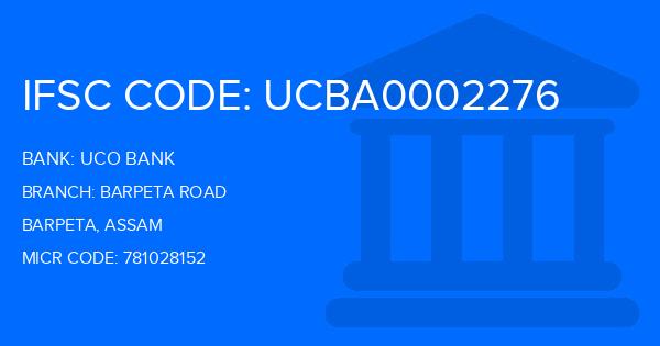 Uco Bank Barpeta Road Branch IFSC Code