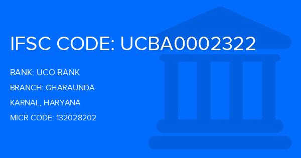 Uco Bank Gharaunda Branch IFSC Code
