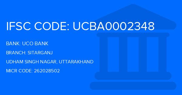 Uco Bank Sitarganj Branch IFSC Code