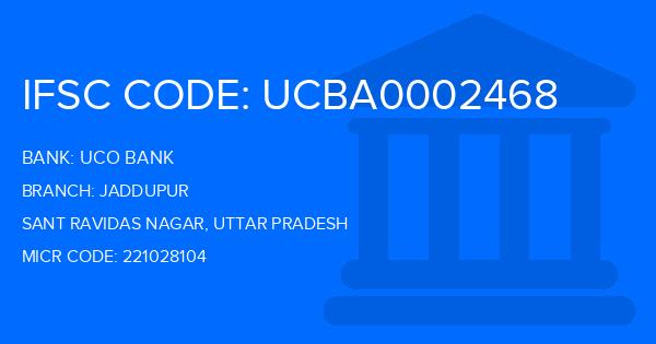 Uco Bank Jaddupur Branch IFSC Code