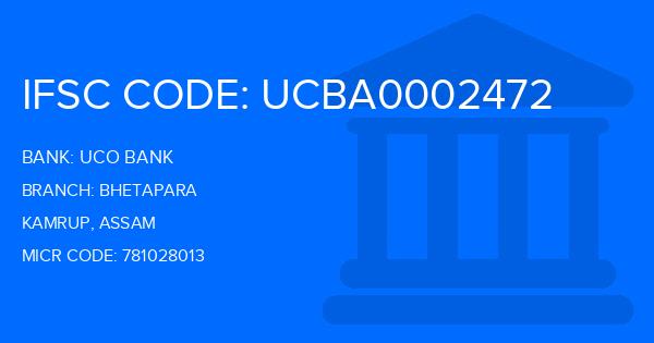 Uco Bank Bhetapara Branch IFSC Code