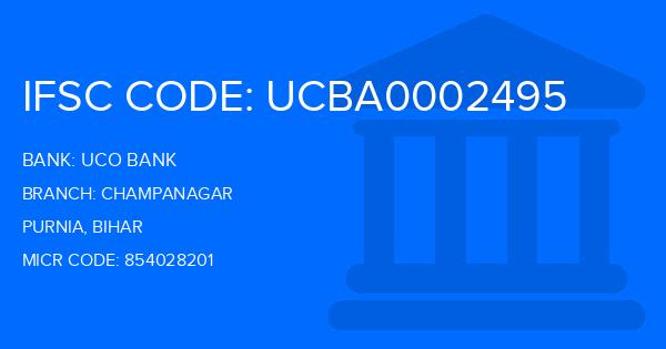 Uco Bank Champanagar Branch IFSC Code