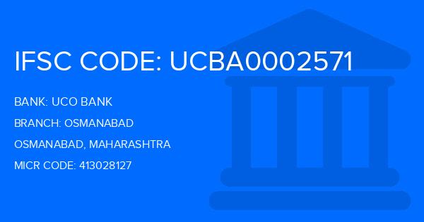 Uco Bank Osmanabad Branch IFSC Code