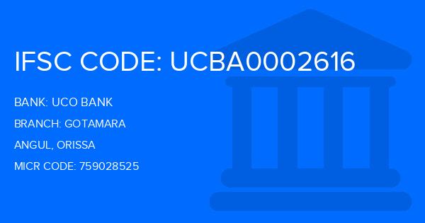 Uco Bank Gotamara Branch IFSC Code