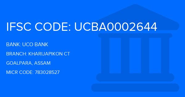 Uco Bank Kharijapikon Ct Branch IFSC Code