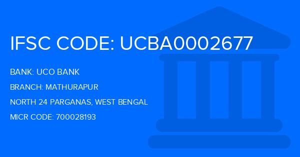 Uco Bank Mathurapur Branch IFSC Code