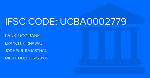 Uco Bank Hirnawali Branch IFSC Code