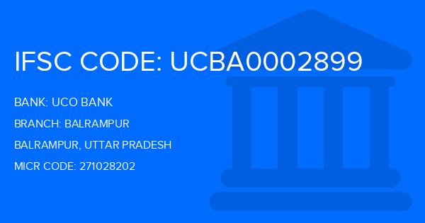 Uco Bank Balrampur Branch IFSC Code