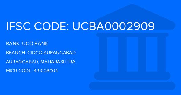 Uco Bank Cidco Aurangabad Branch IFSC Code