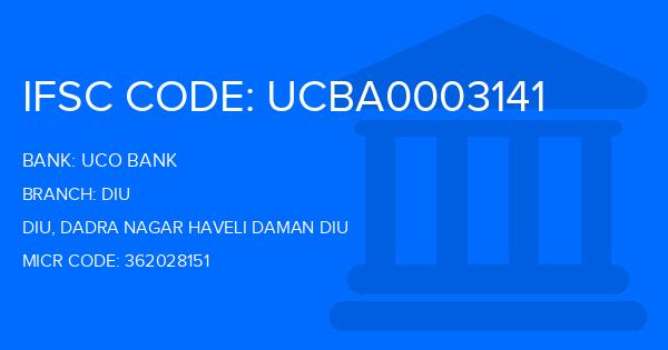 Uco Bank Diu Branch IFSC Code
