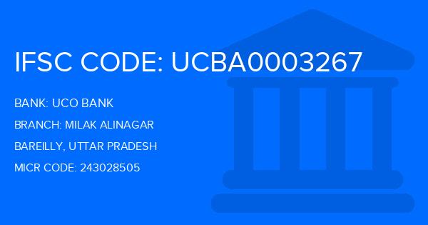 Uco Bank Milak Alinagar Branch IFSC Code