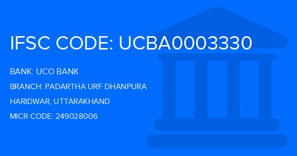 Uco Bank Padartha Urf Dhanpura Branch IFSC Code