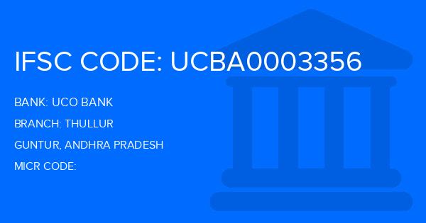 Uco Bank Thullur Branch IFSC Code