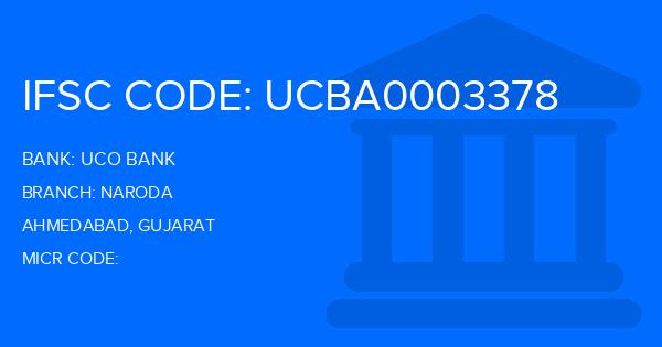 Uco Bank Naroda Branch IFSC Code