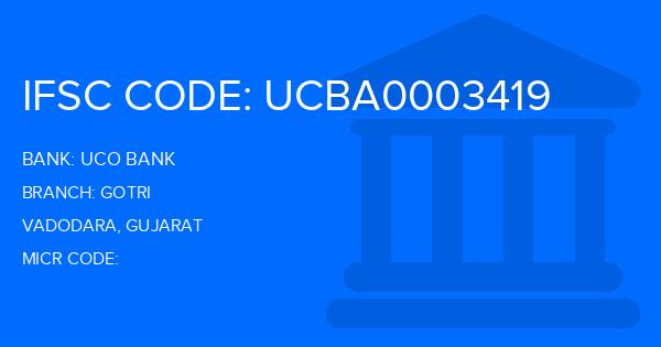 Uco Bank Gotri Branch IFSC Code