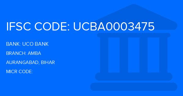 Uco Bank Amba Branch IFSC Code