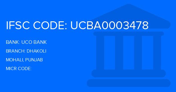 Uco Bank Dhakoli Branch IFSC Code