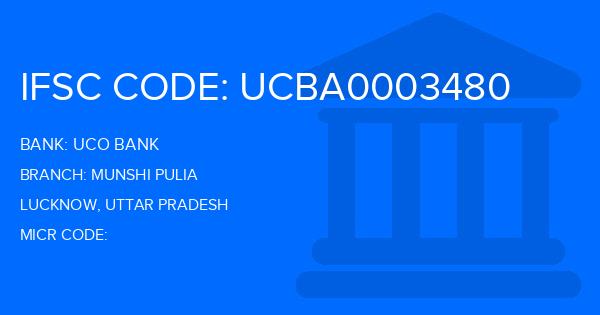 Uco Bank Munshi Pulia Branch IFSC Code