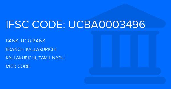 Uco Bank Kallakurichi Branch IFSC Code