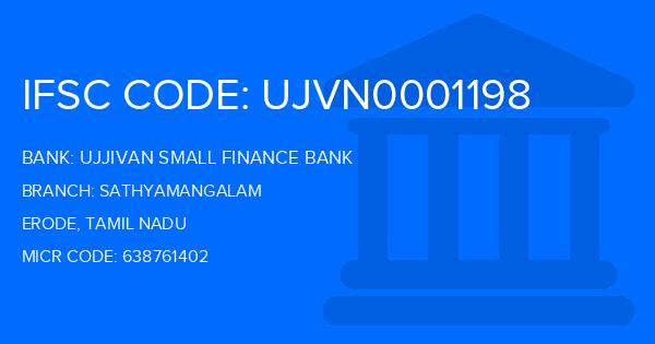 Ujjivan Small Finance Bank Sathyamangalam Branch IFSC Code