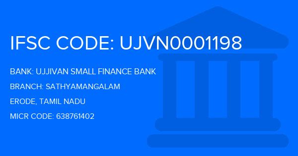 Ujjivan Small Finance Bank Sathyamangalam Branch IFSC Code